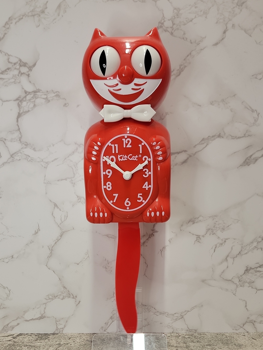Rare Retired Rose Float Kit Cat Klock Clock